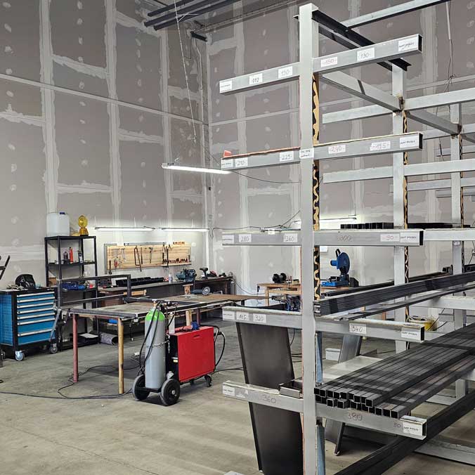 Werkstatt Metallbau Suhl Innenaufnahme Halle