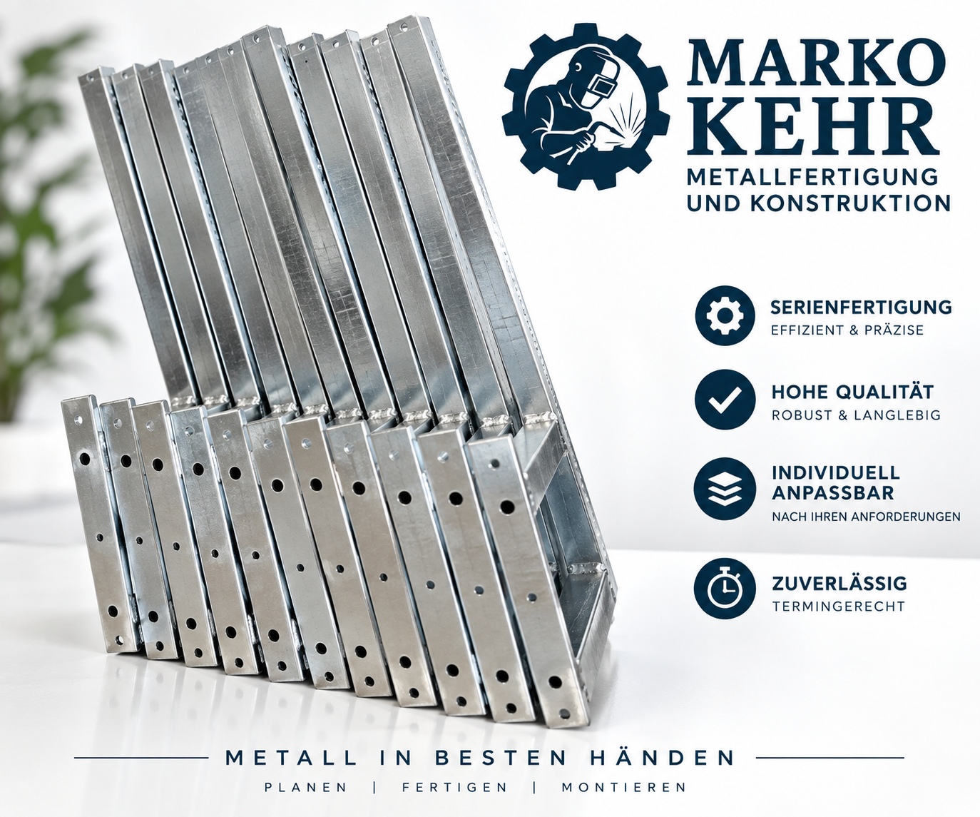 Serienfertigung von verzinkten Anschraubhülsen – Marko Kehr Metallfertigung und Konstruktion in Suhl